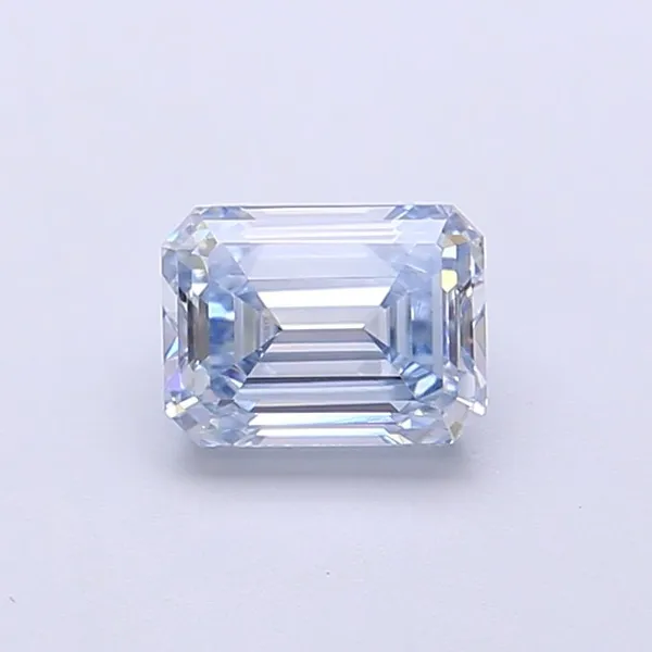 1ct EMERALD Fancy Intense Blue VVS2 Coloured Lab diamond