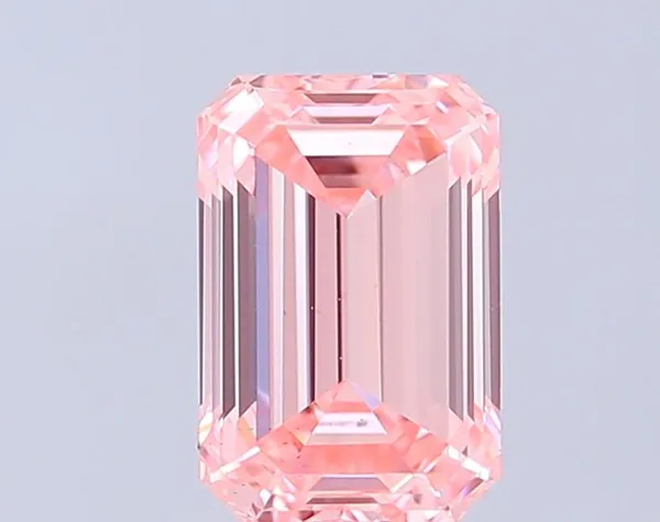 1.02ct EMERALD Fancy Vivid Pink VS1 Coloured Lab diamond