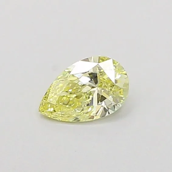 0.34ct PEAR Fancy Light Yellow VS2 Coloured Lab diamond