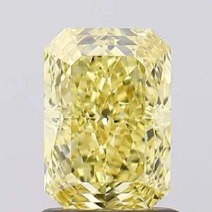 1.2ct RADIANT Fancy Intense Yellow VS2 Coloured Lab diamond