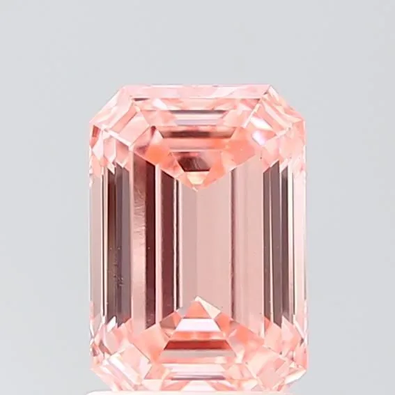 1.56ct EMERALD Fancy Vivid Pink VS1 Coloured Lab diamond