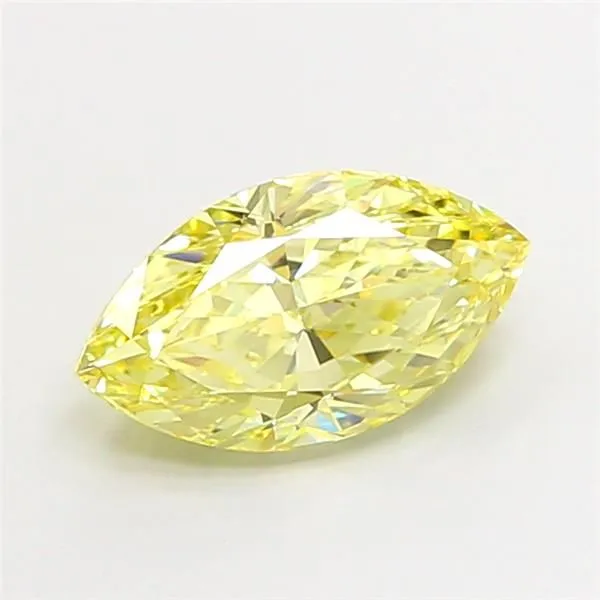 2.01ct MARQUISE Fancy Intense Yellow VVS2 Coloured Lab diamond