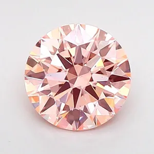 1.04ct ROUND Fancy Intense Pink VS2 Coloured Lab diamond