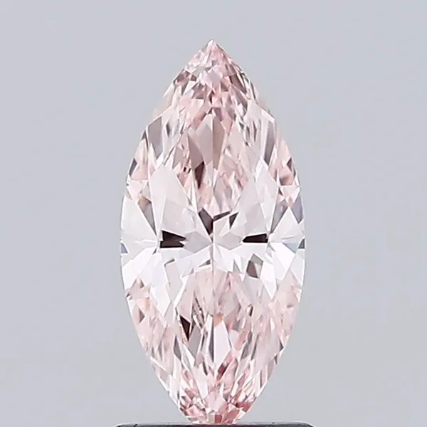 1ct MARQUISE Fancy Intense Pink VVS2 Coloured Lab diamond