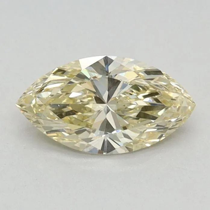0.48ct MARQUISE Fancy Light Yellow VS1 Coloured Lab diamond