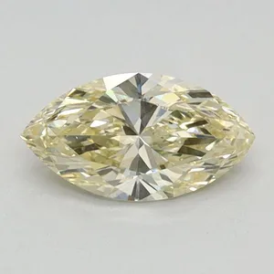 0.48ct MARQUISE Fancy Light Yellow VS1 Coloured Lab diamond