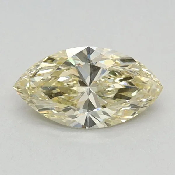 0.48ct MARQUISE Fancy Light Yellow VS1 Coloured Lab diamond