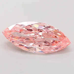 2.5ct MARQUISE Fancy Vivid Pink VS2 Coloured Lab diamond