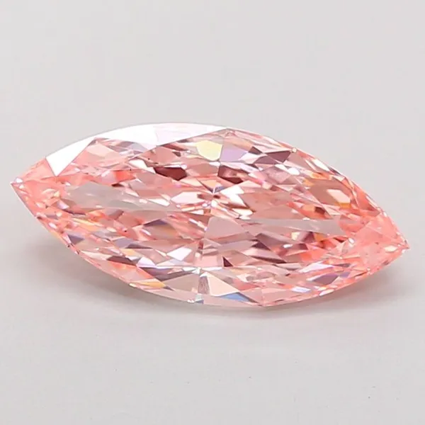 2.5ct MARQUISE Fancy Vivid Pink VS2 Coloured Lab diamond