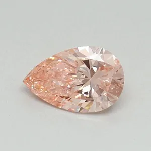 0.4ct PEAR Fancy Vivid Pink VS1 Coloured Lab diamond