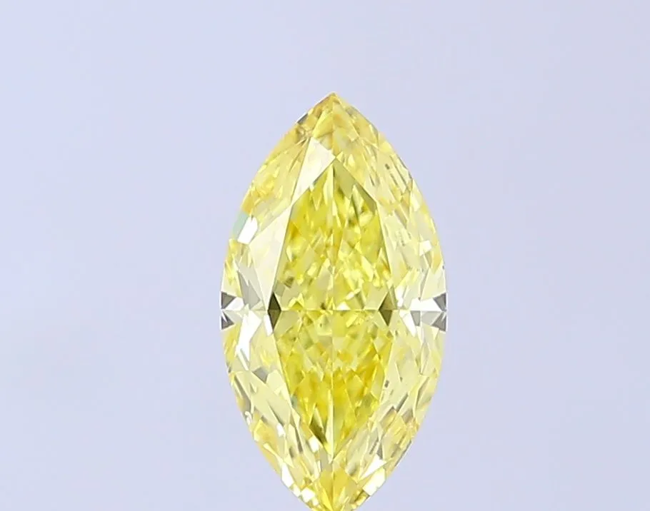 1.52ct MARQUISE Fancy Intense Yellow VS2 Coloured Lab diamond