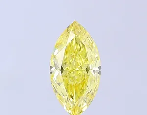 1.52ct MARQUISE Fancy Intense Yellow VS2 Coloured Lab diamond