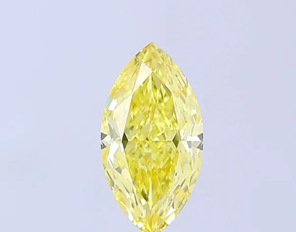 1.52ct MARQUISE Fancy Intense Yellow VS2 Coloured Lab diamond