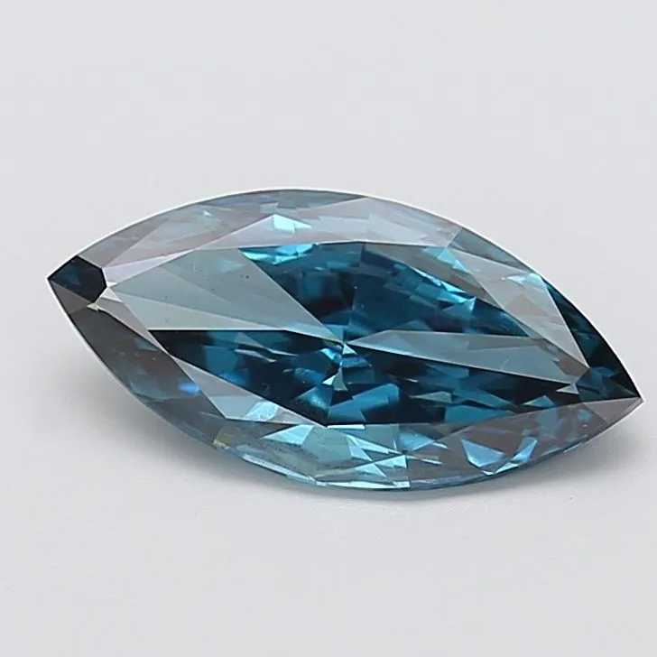 2.02ct MARQUISE Fancy Vivid Blue VVS2 Coloured Lab diamond