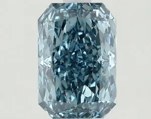 1.27ct RADIANT Fancy Vivid Blue VS1 Coloured Lab diamond