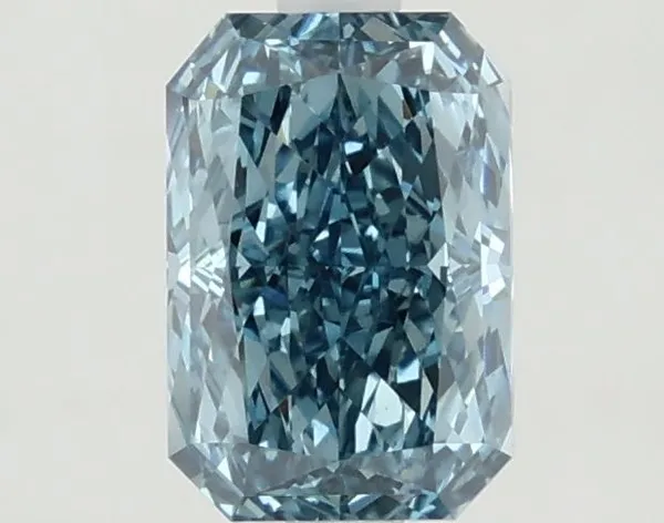 1.27ct RADIANT Fancy Vivid Blue VS1 Coloured Lab diamond