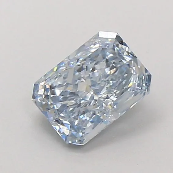1.02ct RADIANT Fancy Intense Blue VVS2 Coloured Lab diamond