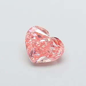 1ct HEART Fancy Vivid Pink VS1 Coloured Lab diamond