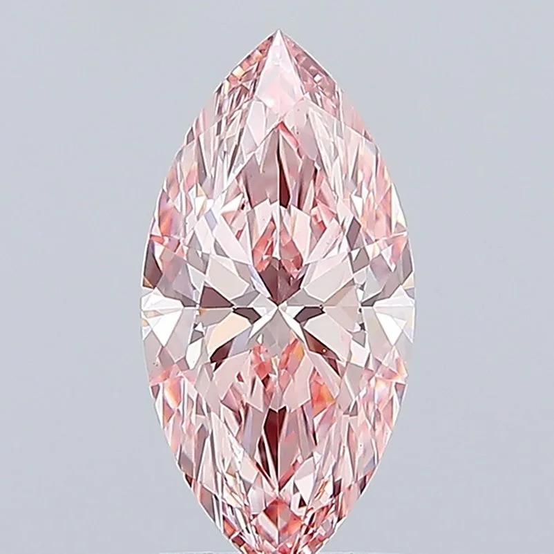 2.07ct MARQUISE Fancy Vivid Pink VS1 Coloured Lab diamond