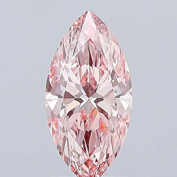 2.07ct MARQUISE Fancy Vivid Pink VS1 Coloured Lab diamond