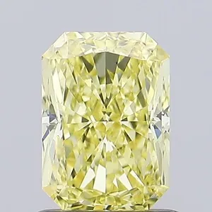 1.05ct RADIANT Fancy Intense Yellow VS1 Coloured Lab diamond