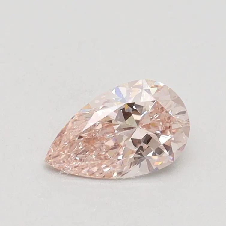 0.47ct PEAR Fancy Light Pink VS1 Coloured Lab diamond