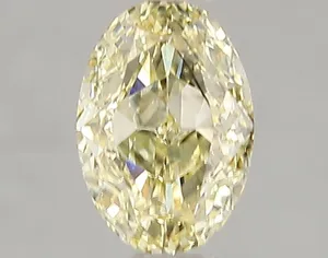 1.05ct OVAL Fancy Intense Yellow SI1 Coloured Lab diamond