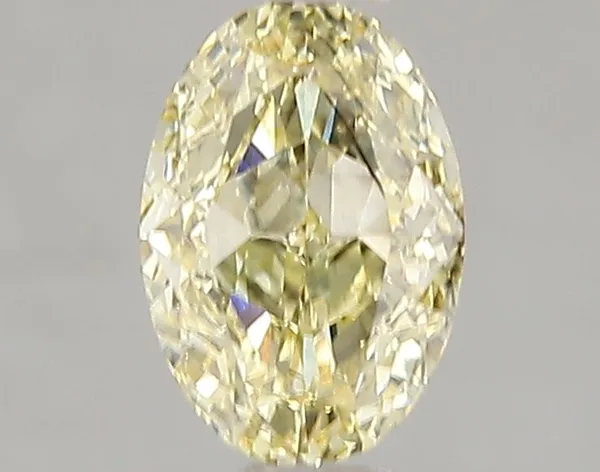 1.05ct OVAL Fancy Intense Yellow SI1 Coloured Lab diamond