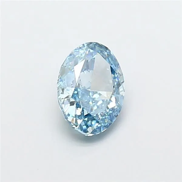 1.12ct OVAL Fancy Vivid Blue VVS2 Coloured Lab diamond