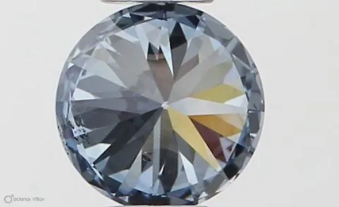 0.30ct ROUND Fancy Intense Blue SI1 Coloured Lab diamond