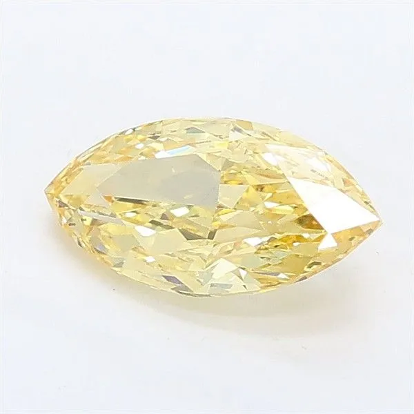 1.01ct MARQUISE Fancy Intense Yellow VS1 Coloured Lab diamond