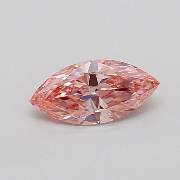 0.52ct MARQUISE Fancy Vivid Pink VS2 Coloured Lab diamond