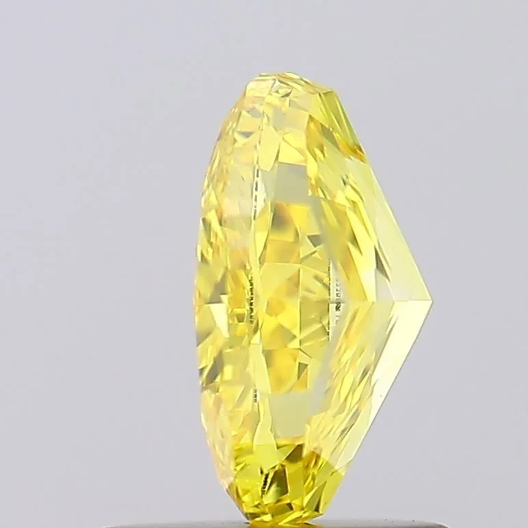 1.14ct OVAL Fancy Vivid Yellow VS1 Coloured Lab diamond