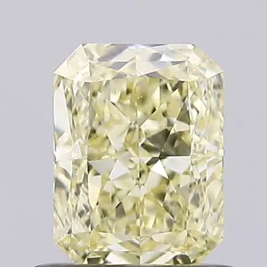 0.76ct RADIANT Fancy Yellow VS1 Coloured Lab diamond