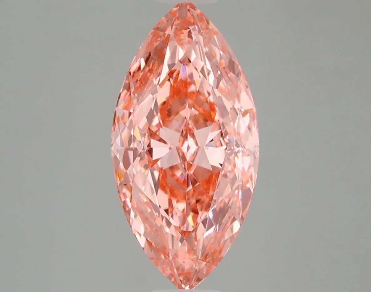 3.00ct MARQUISE Fancy Vivid Pink VS1 Coloured Lab diamond