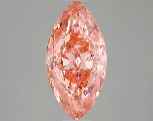 3ct MARQUISE Fancy Vivid Pink VS1 Coloured Lab diamond