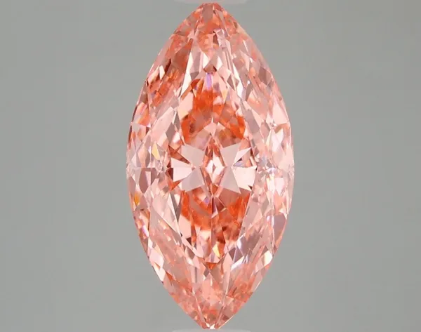 3ct MARQUISE Fancy Vivid Pink VS1 Coloured Lab diamond