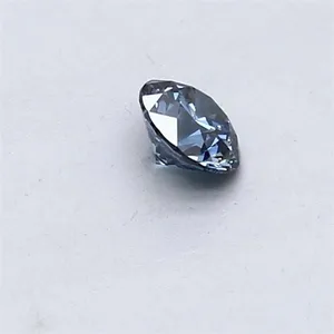 0.3ct ROUND Fancy Vivid Blue VS1 Coloured Lab diamond