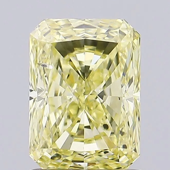 1.19ct RADIANT Fancy Intense Yellow SI1 Coloured Lab diamond