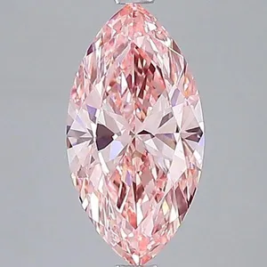 2.5ct MARQUISE Fancy Vivid Pink VS1 Coloured Lab diamond