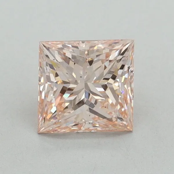 1ct PRINCESS Fancy Intense Pink VS2 Coloured Lab diamond