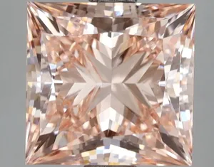 3.51ct PRINCESS Fancy Intense Pink VVS2 Coloured Lab diamond