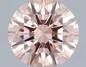 1.02ct ROUND Fancy Intense Pink VS2 Coloured Lab diamond
