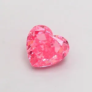 1.05ct HEART Fancy Vivid Pink SI1 Coloured Lab diamond