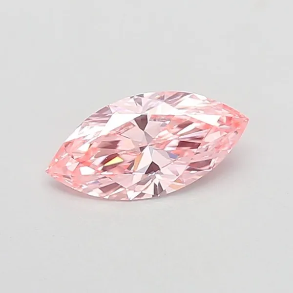 1.01ct MARQUISE Fancy Intense Pink VVS2 Coloured Lab diamond