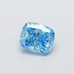 1.02ct CUSHION Fancy Vivid Blue VS2 Coloured Lab diamond