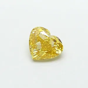 1.05ct HEART Fancy Intense Yellow VS1 Coloured Lab diamond