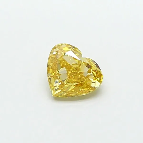 1.05ct HEART Fancy Intense Yellow VS1 Coloured Lab diamond