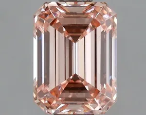 1.27ct EMERALD Fancy Intense Pink VS1 Coloured Lab diamond