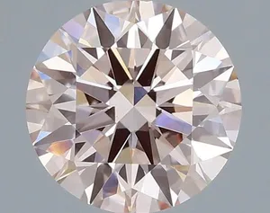 1ct ROUND Fancy Light Pink VS1 Coloured Lab diamond